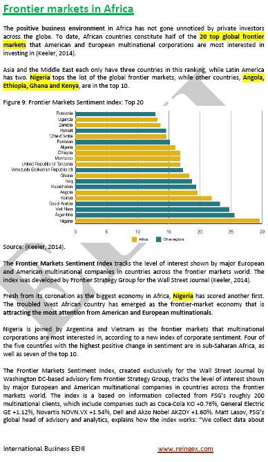 الاستثمار الأجنبي المباشر في أفر