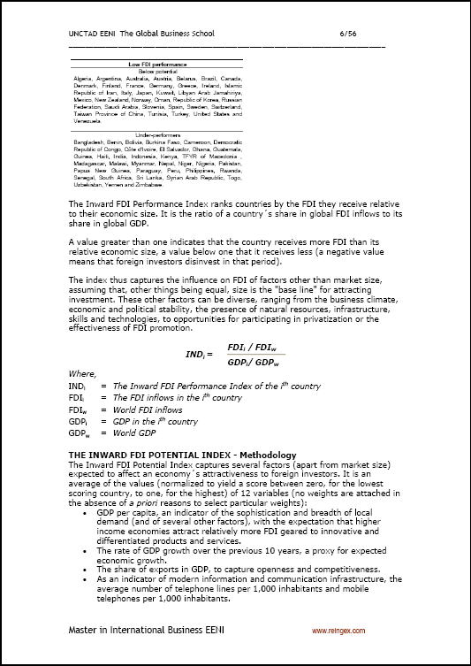 الأونكتاد الاستثمار الأجنبي المباشر