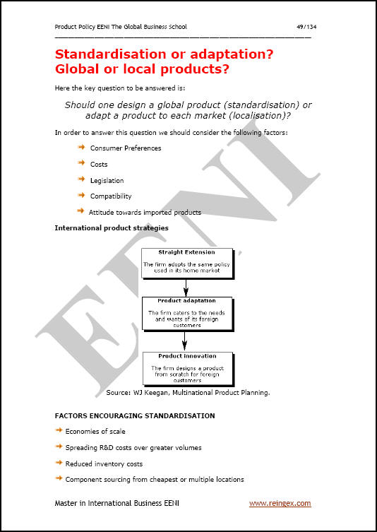 المنتج سياسة